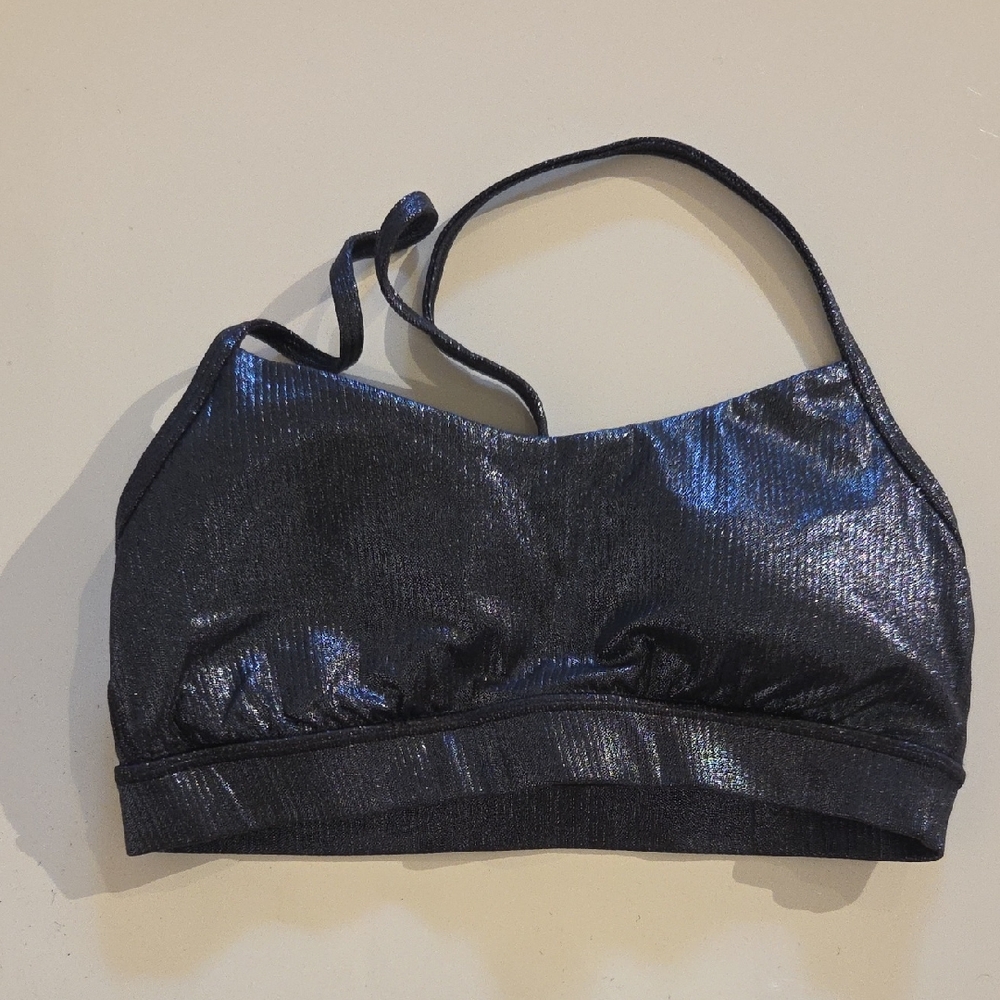 Lululemon Athletica Shimmering Black Sports Bra